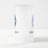 月が悟りを開く フロストグラスビールジョッキ (中央)