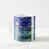 月が暗鬼に輝く コーヒーマグカップ (正面左)