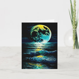 月が水の上に カード