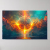 月が沈む ポスター (正面)