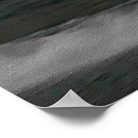 月が波の上に ポスター (角)