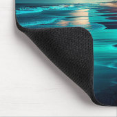 月が海と都市を見下ろす マウスパッド (コーナー)