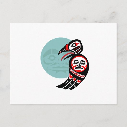 月が照らされた ポストカード (正面)