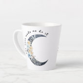 月が私にそれをさせた カフェラテマグ (左アングル)