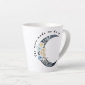 月が私にそれをさせた カフェラテマグ (右アングル)