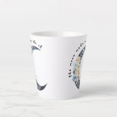 月が私にそれをさせた カフェラテマグ (正面)