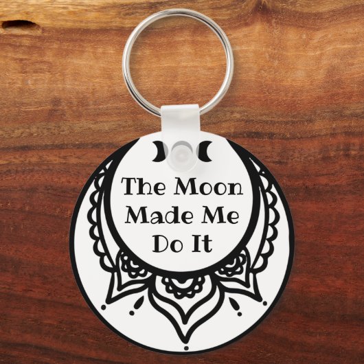 月が私にそれを行ったフェーズ&クレッ華美セントKeycha キーホルダー (正面)