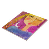 月が私に抽象芸術芸術を語った タイル (側面)