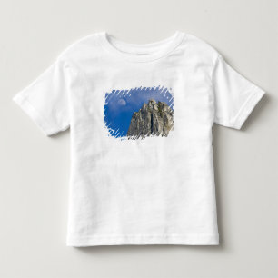 月が雲の間から昇り輝く トドラーTシャツ