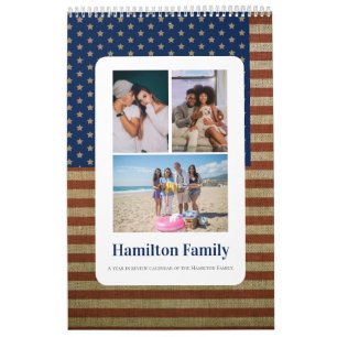 月ごとの家族の写真パーソナライズされた カレンダー