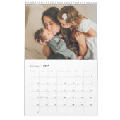 月ごとの家族の写真パーソナライズされたCale カレンダー (1月 2027)