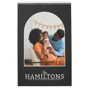 月ごとの家族の写真パーソナライズされたCale カレンダー