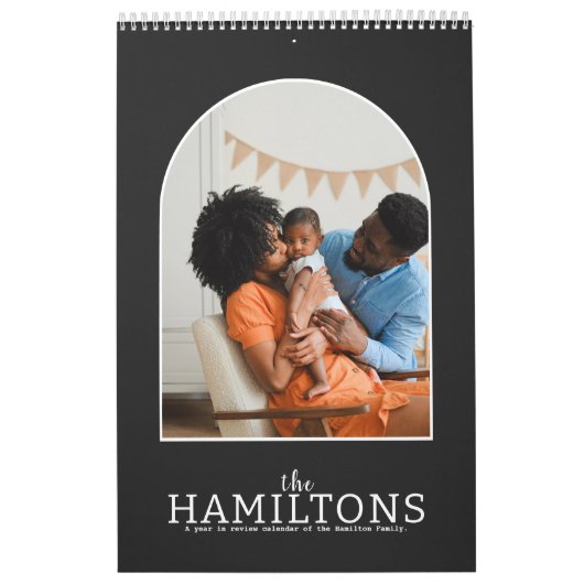 月ごとの家族の写真パーソナライズされたCale カレンダー (カバー)