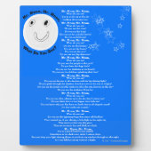 月さん月さん何が見える？詩 フォトプラーク (正面)