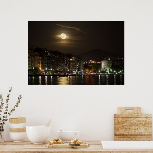 月すごい出 ポスター (キッチン)