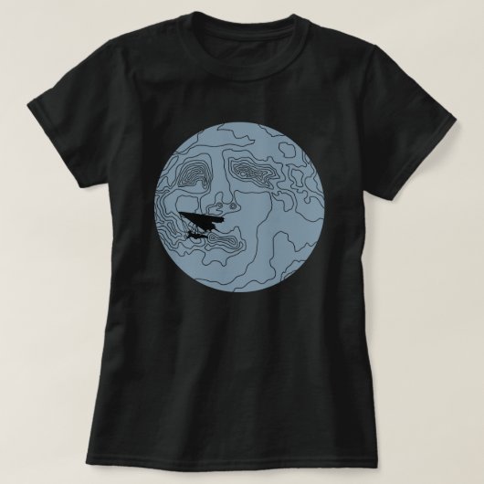 月つる光の光 Tシャツ (デザイン正面)