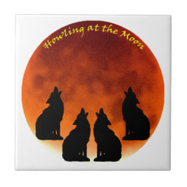 月での遠吠え タイル