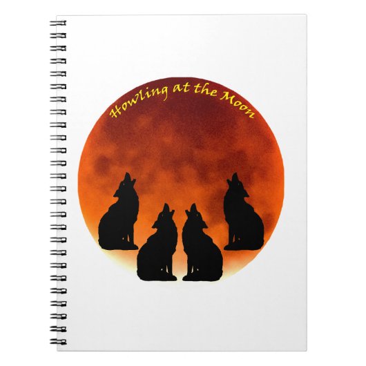 月での遠吠え ノートブック (正面)