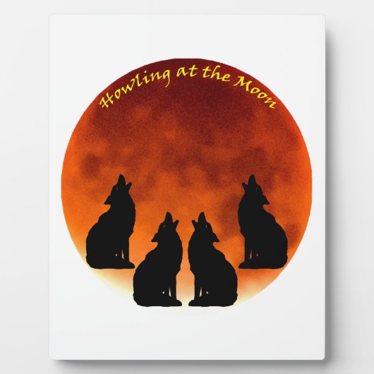 月での遠吠え フォトプラーク (正面)