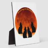 月での遠吠え フォトプラーク (側面)