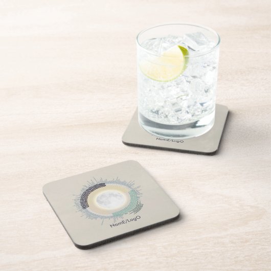 月での針仕事 ハードプラスチック コースター (右側)