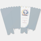 月で座っているかわいいうさぎ フェイバーボックス (見開き)