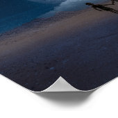 月で手を握っている子供たち ポスター (角)