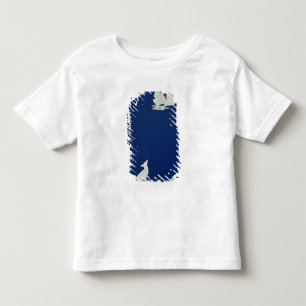 月で遠ぼえしている犬 トドラーTシャツ