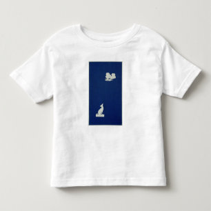 月で遠ぼえしている犬 トドラーTシャツ