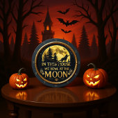 月で遠吠えする家 ラージ壁時計