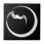 月とこうもり タイル (正面)