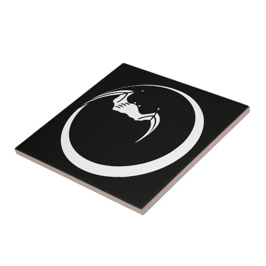 月とこうもり タイル (側面)