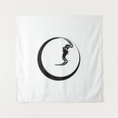 月とこうもり タペストリー (正面(横))