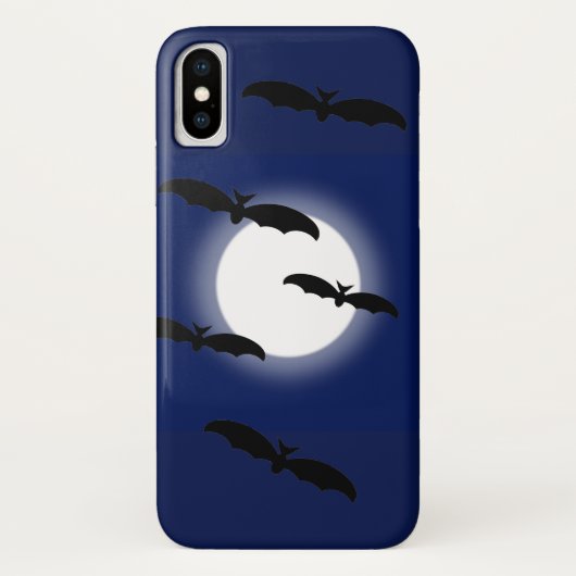 月とこうもり Case-Mate iPhoneケース (裏面)