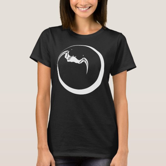 月とこうもり Tシャツ (正面)
