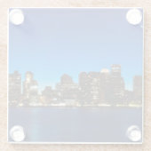 月とのボストンスカイライン ガラスコースター (裏面)