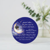 月とアフリカ系アメリカ人の赤ちゃんシャワーへ 招待状 (スタンド正面)