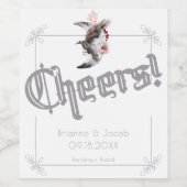 月とカラスの水結婚色 ワインラベル (シングルラベル)