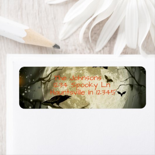 月とカラス ラベル (インサイチュ)