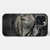 月とカラス iPhoneケース (裏面横)