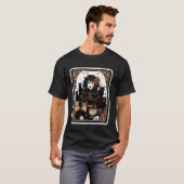 月とタロットと猫のママ Tシャツ (正面フル)