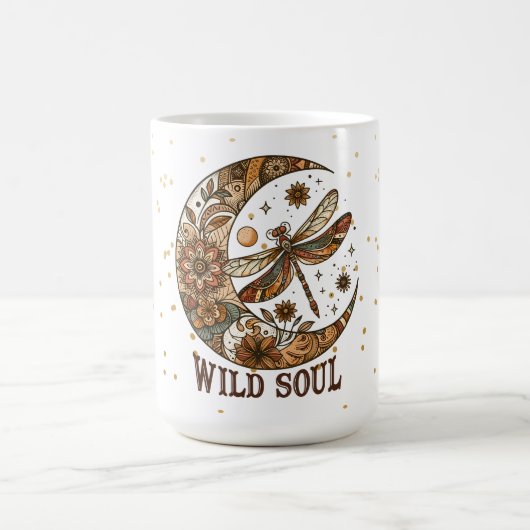 月とトンボ コーヒーマグカップ (中央)