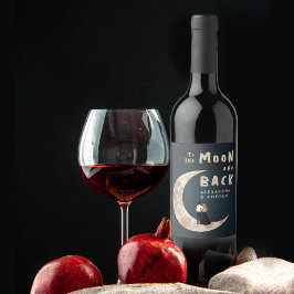 月とバックの愛の物語は空モダンを星にする ワインラベル