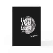 月とバックカードに愛している