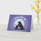 『月とバックカードの葉書』 カード (黄色い花)