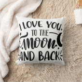 月とバッククッションに愛する クッション (ブランケット)