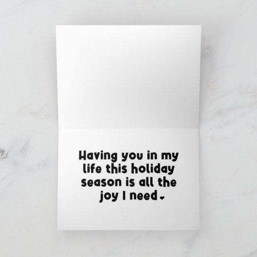 月とバッククリスマスに愛してる カード (内部)