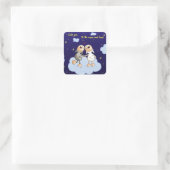 月とバックシリーズにあなたを愛する スクエアシール (バッグ)