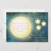 『月とバックベビーシャワー招待状』 招待状 (裏面)