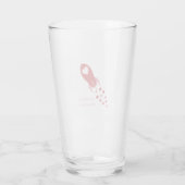 月とバックロケット船にあなたを愛する タンブラーグラス (裏面)